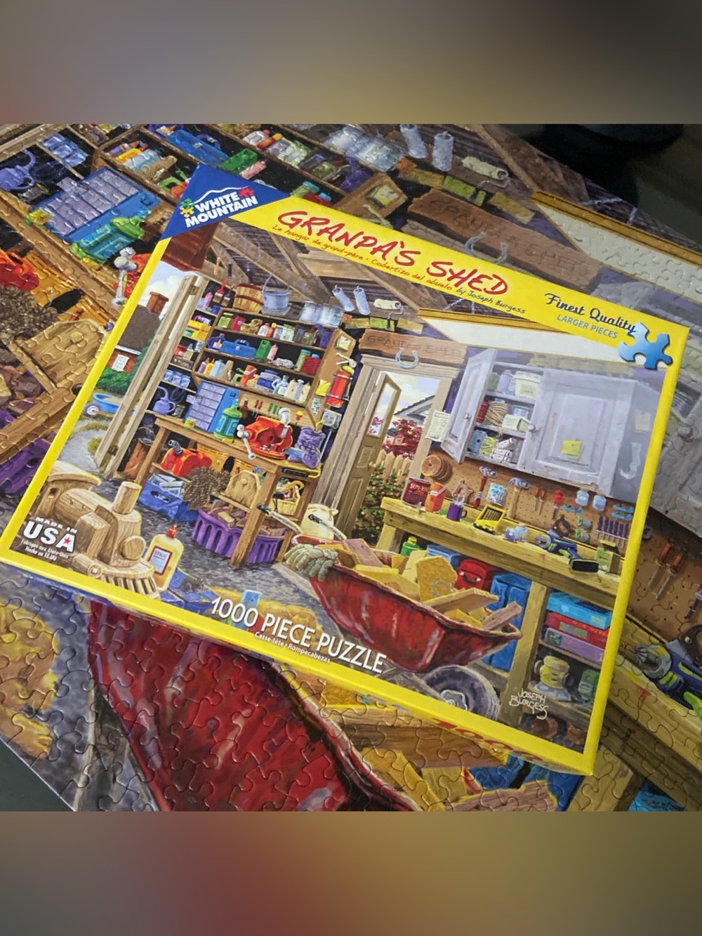 White Mountain Grandpa's Shed Puzzle 🎨 Joseph Burgess